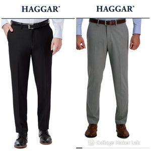 2 pair of HAGGAR dressy slim pants